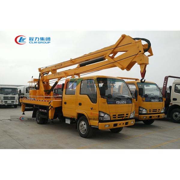 Тележка заграждения костяшки ISUZU 4X2 гидравлическая складная для деятельности большой возвышенности