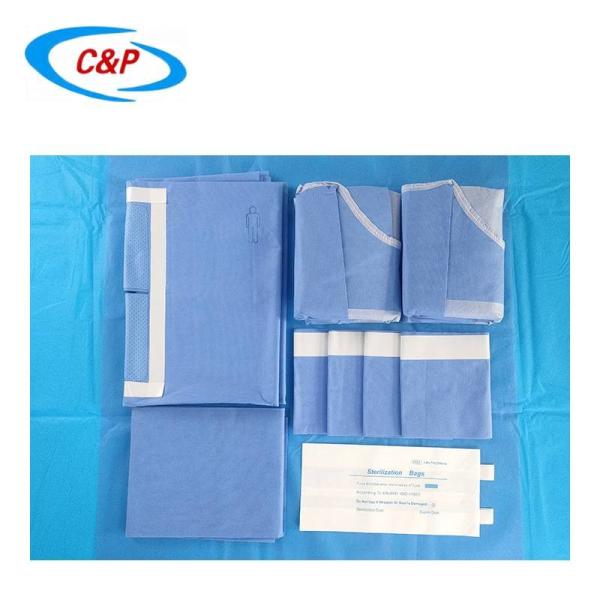 SMS Material Blue Sterile Laparotomy Surgical Pack For Medical Professionals
