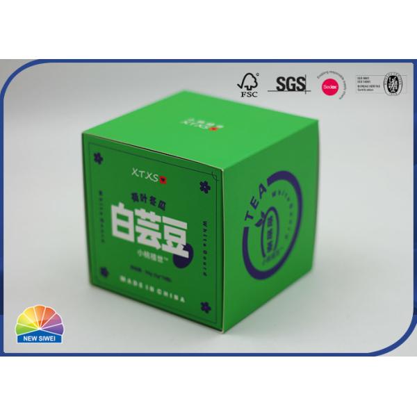 Изготовленная на заказ коробка коробки складчатости формы для бумаги пакетика чая упаковывая бумагу с покрытием 350gsm