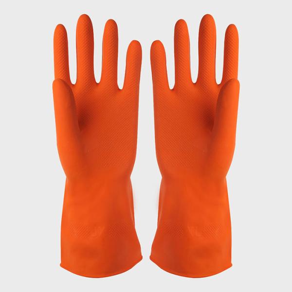 Перчатки гибкой кухни Flocklined 35g хлопка резиновые