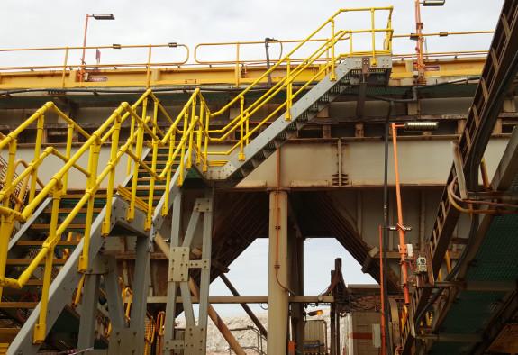 OEM Easy Access Routes FRP Handrail Frequently Use Durable Strong High Safety