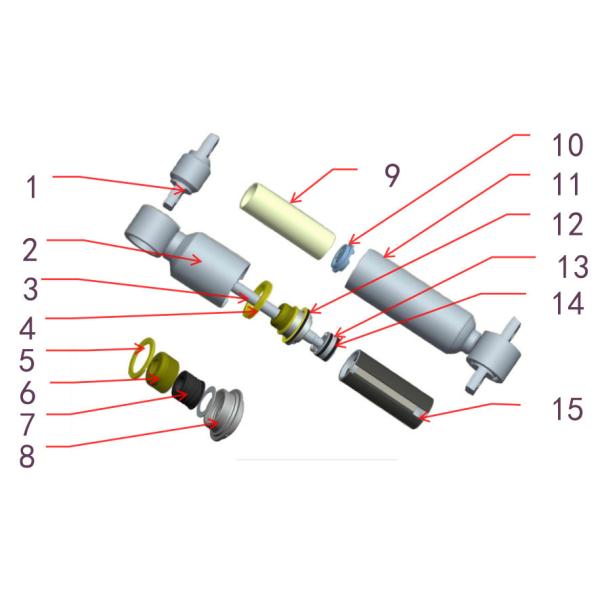 Система подвеса демфера железнодорожная