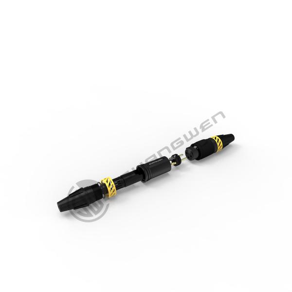 Pequeno conector de alimentação XLR Conector de conector masculino de 3 pines à prova d'água para o exterior
