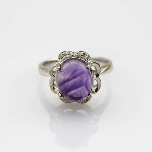 Women Jewelry 9mmx11mm Oval  Pink  Topaz  Cubic Zircon 925 Silver Ring(R196)