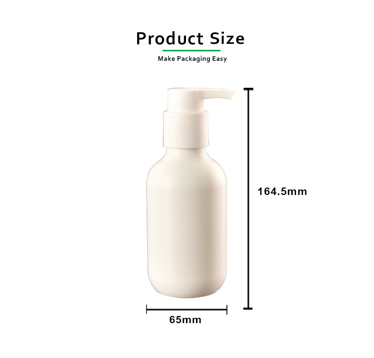 пластиковое круглое PE 300ml косметическая бутылка подгоняла лосьон мытья руки нагнетает бутылку шампуня