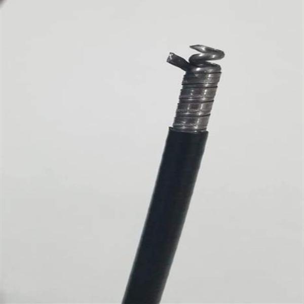 7mm Rubber Double Spiral Cable Outer Casing Steel Plastic Material