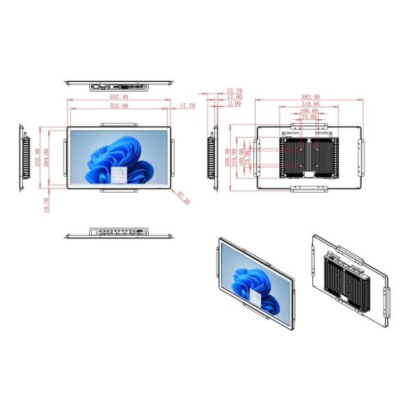 23.6-Inch Windows Touch Screen for Smart Retail and Logistics Monitoring