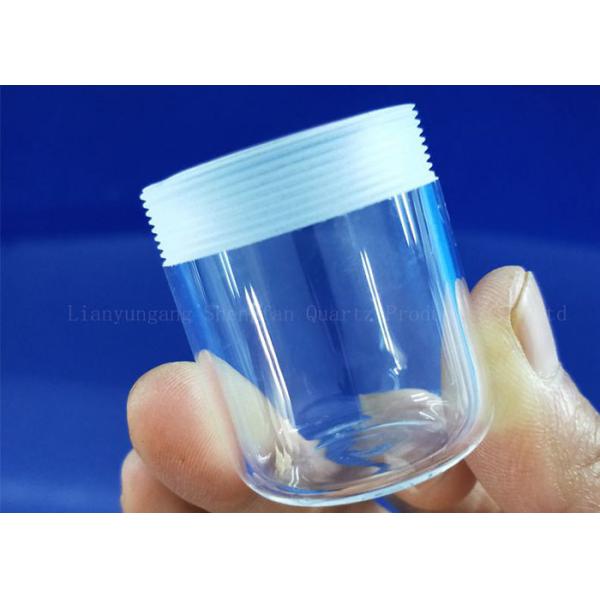 Бутыль с реактивом лаборатории Morse 6,5 стекла кварца винтового нареза ясная