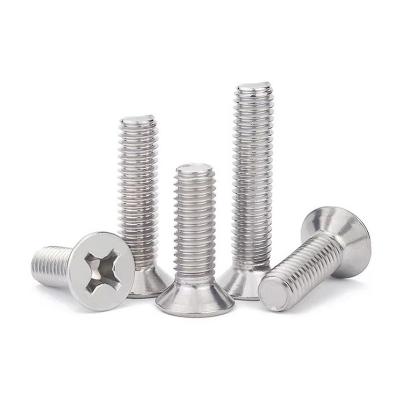 Carbon Steel Flat Countersunk Cross Head Screw With Excellent Corrosion Resistance