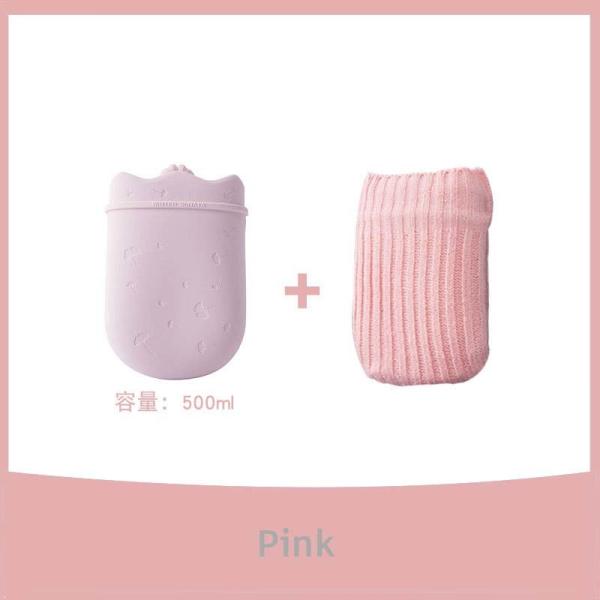 Прозрачная мягкая силиконовая бутылка с горячей водой для облегчения боли в пояснице спины шея плечи Theopy