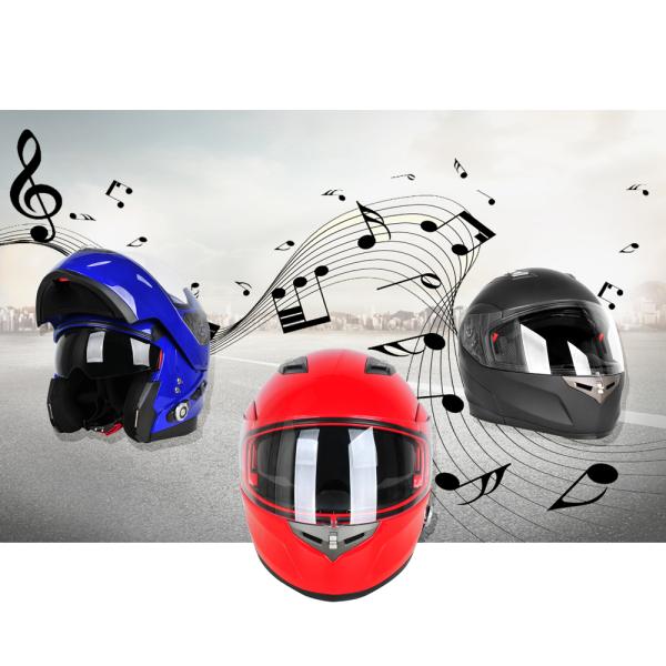 Safe Full Face Bluetooth Motorcycle Smart Electric Car Bike Helmet Earphones Earbuds