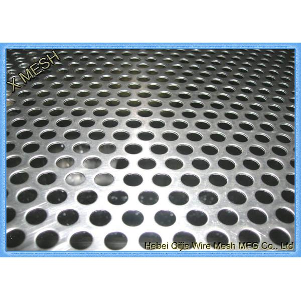 Round Hole Hot Dipped Galvanized Decorative Perforated Metal Panels Mild Steel / Carbon Steel