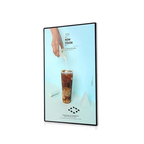High Resolution Media Screen 43 Inch Wall Mount Digital Signage Advertising Player