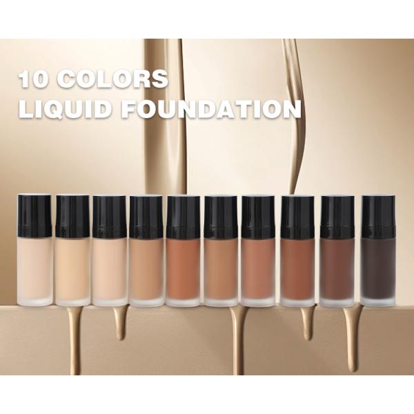 OEM Make Your Own High Quality Foundation Liquid Full Cover Long Lasting Private Label Matte Waterproof Makeup Foundation
