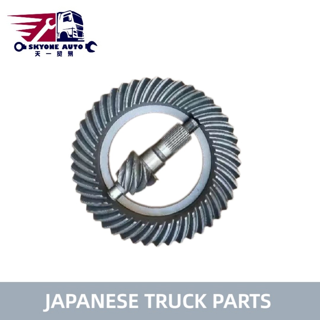 Japanese Truck Parts Driver Set Crown Pinion 41201-E017C Ratio 7:45 For HINO F17C Hino Engine Parts