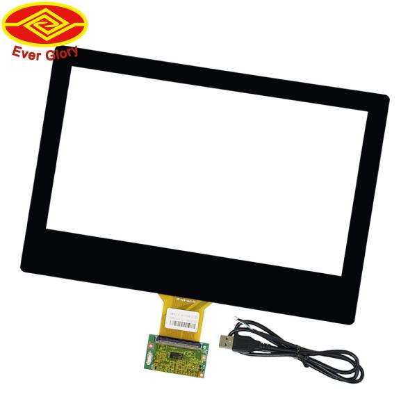 13.3 Inch Industrial Touch Panel PCAP Touch Screen Transparent Tempered Glass Material
