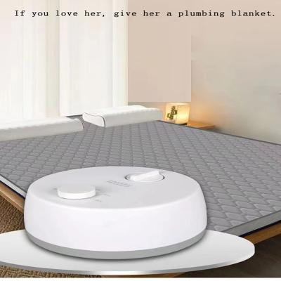King-Size Mattress Compatible Double Side Extra Soft Water Cycle Warm Thermal Electric Over Blanket for Winter