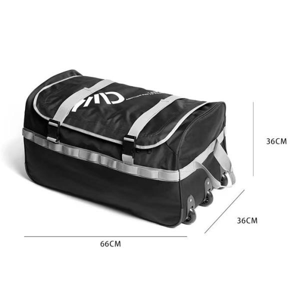 3 колеса Широко складной рулонный сумка большой объем легко переносится