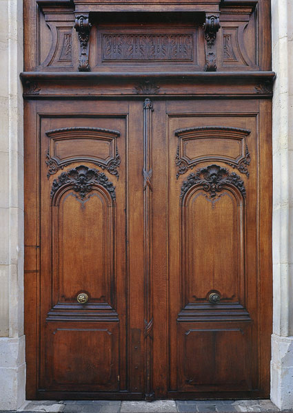 steel wood security armored door