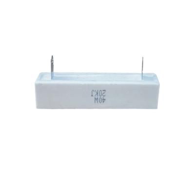 10W-50W Ceramic Cement Power Resistor 100PPM RoHS Compliant