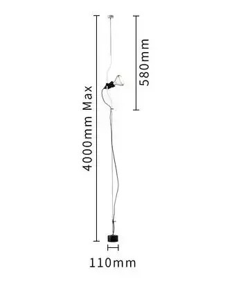 Italian Parentesi Pendant Lamp for Bedroom Bedside Lamp（WH-AP-663）