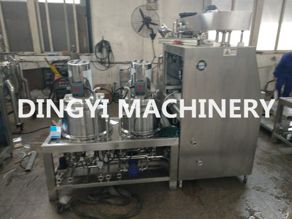 316L 380V Industrial Vacuum Mixer , Cosmetic Cream Mixing Machine PLC Control