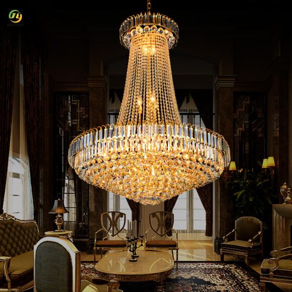 JYLIGHTING Modern Golden Crystal Living Room Chandelier Design Light Luxury Home Bedroom Lamp Corridor Box Restaurant Crystal Pendant Light