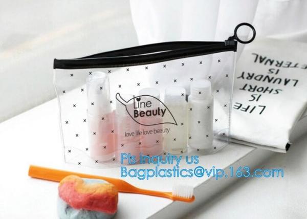 school pencil bag/printing stationery bag/zipper slider plastic pencil bag, gold Supplier custom slider pvc pouch with z