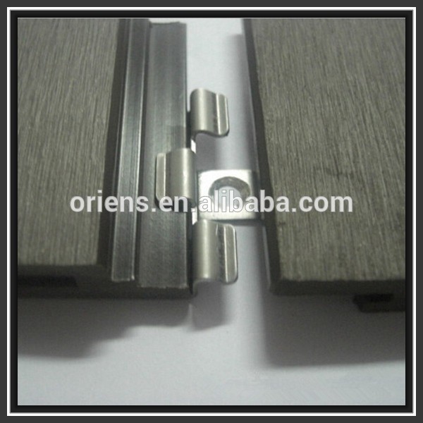 Clips de techo de acero inoxidable WPC de alta calidad OEM personalizado de fácil instalación para conectores de madera