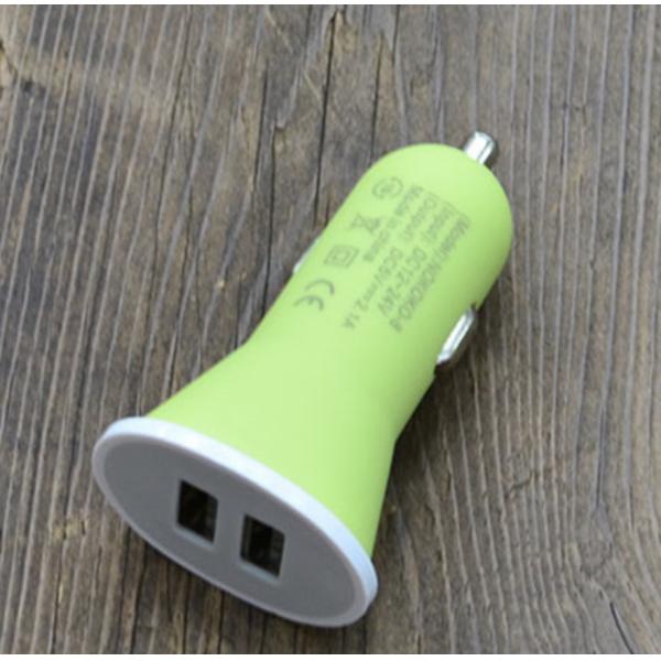 2018 hot selling trumpet matt car charger dual usb for iphone for samsung mobile phones