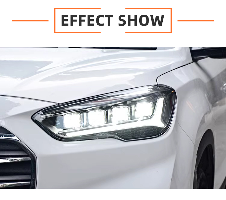 Hyundai IX35 Tucson 2018 2020 Accessories LED Head Lights Headlights Front Lmap Upgrade 4 Lens Demon LED Headlamps