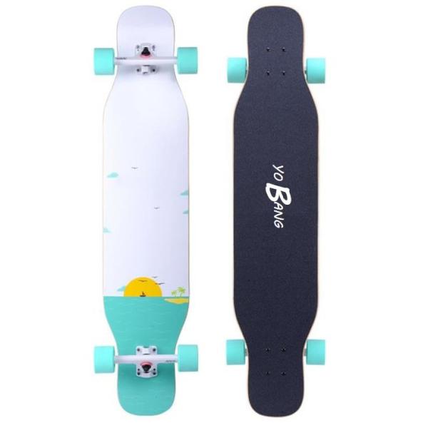46Inch Longboard Deck Skateboard 8ply Natural Maple For Teenagers Beginners
