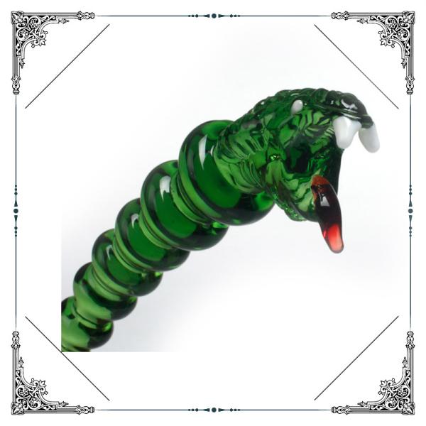 Colorful Hand Blown Snake Glass Dabber Smoking Water Pipe Accessories
