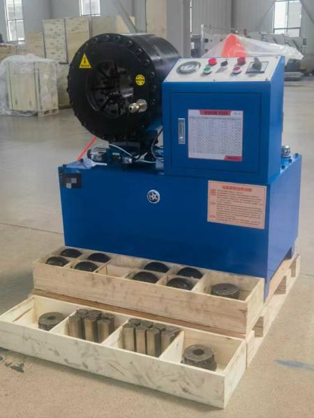 4 Inch Hydraulic Hose Crimping Machine with PLC Control 16 Dies 6-102mm Range