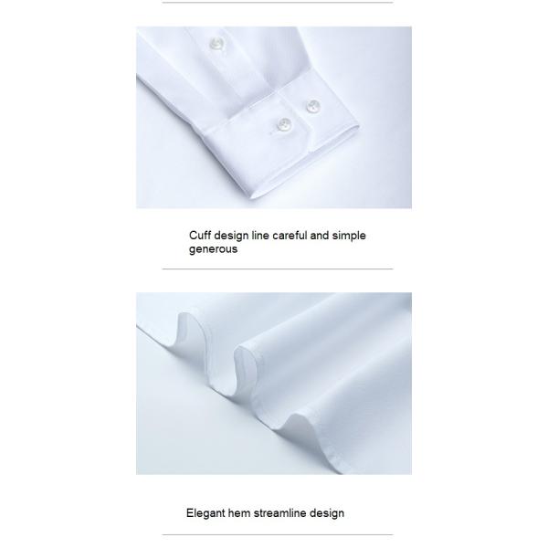 Мужская голубая полоса длинный рукав не гладить формальное платье из бамбуковых волокон рубашка для мужчин