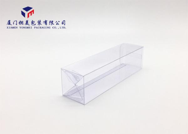 Hard Plastic Clear PVC Packaging Boxes 0.3mm Thickness High Durability 18cm Height