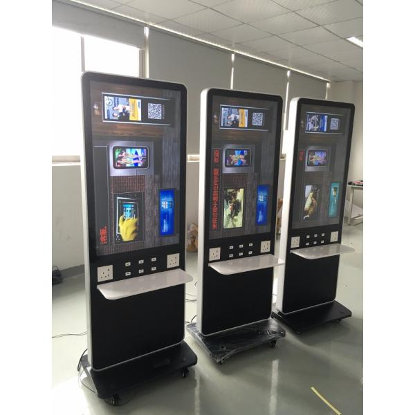 Indoor TFT Digital Advertising Player Chargable Interactive Display