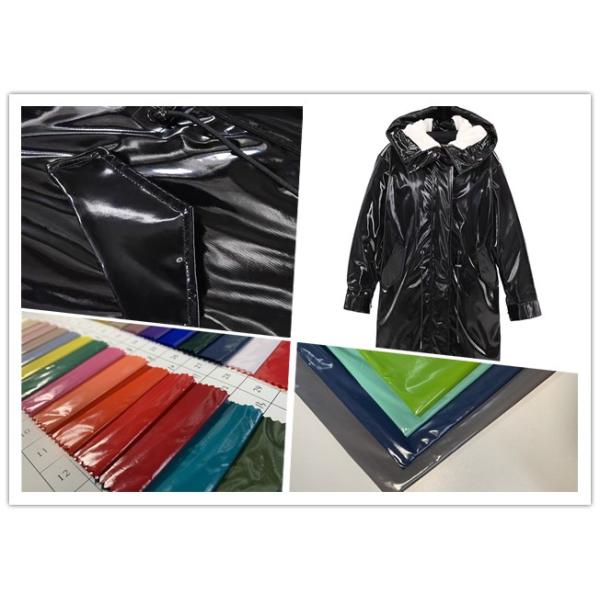 100%Nylon Bright PU Coating Oil Resistant Easy Care Winter Jacket Fabric