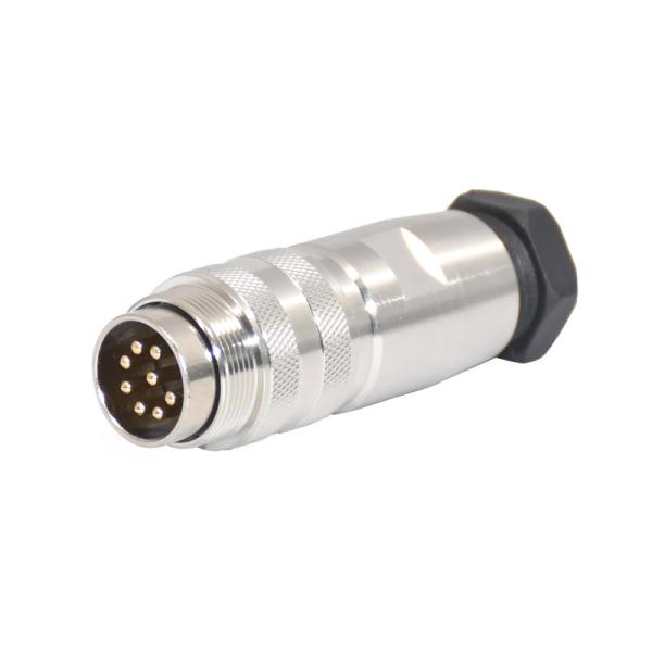 Industrial Circular Connector , 8 Pin Aviation Connector M16 Plastic Male Plug