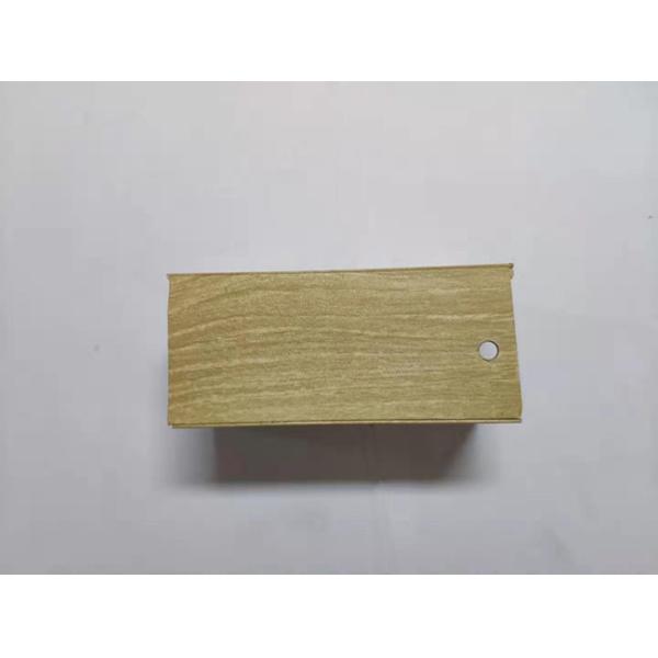 Yellow Wood Grain Custom Extruded Aluminum Enclosures For Buckle Beam