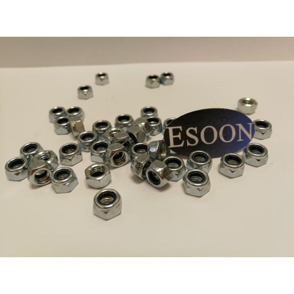 M8-1.25 DIN 985 Grade 10,Zinc plated Finish surface Nylon Insert Lock Nut,Carbon Steel,M3~M56 Size