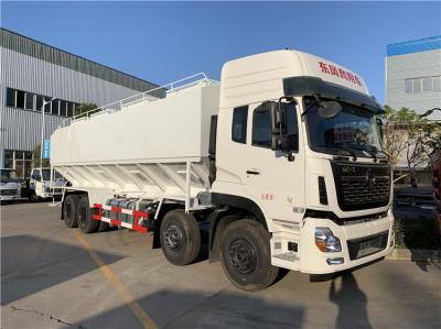 8*4 Electric Discharge Bulk Feed Truck 40m3 Grain Transport Truck ISO