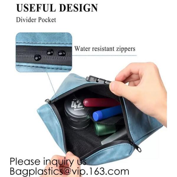 Activated Carbon Lined Odor Small Smell Proof Bag For Weed With Waterproof Zipper,Smellproof Pouch Stylish Secire Lock B