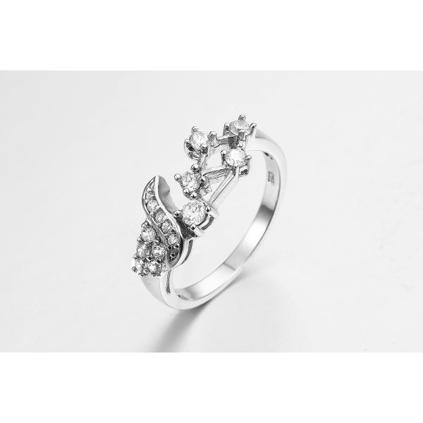 2.25g 925 Silver CZ Rings Unisex Wide Cubic Zirconia Eternity Bands