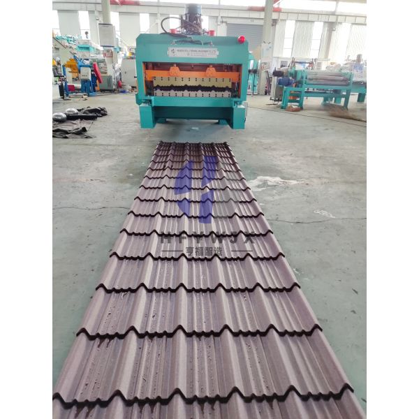 High Precision 1020 Glazed Tile Roll Forming Machine With 16 Rows 4-6M/Min Forming Speed