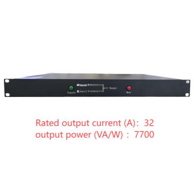 Commutateur de transfert statique à relais monophasique STS à double commutation 220V avec une plage de courant STS32S STS32D 32A pour l'alimentation en courant alternatif à double canal