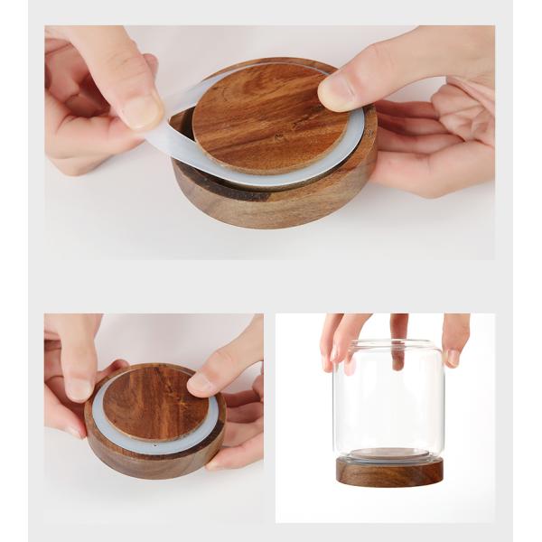 Воздухонепроницаемый стеклянный опарник хранения