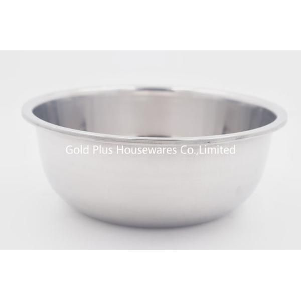22cm Manufacturers ordinary round kitchen stainless steel washing basin food serving stainless steel tray