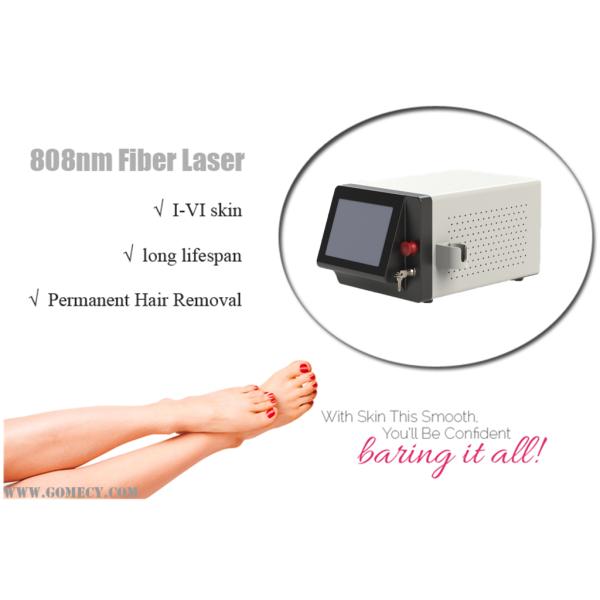 Máquina de depilación de fibra láser multifunción sin dolor 808nm