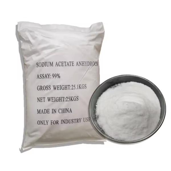 Industrial Food Grade Sodium Acetate Anhydrous 99% CAS 127-09-3 Effective Antiseptic